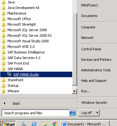 sap hana studio versions