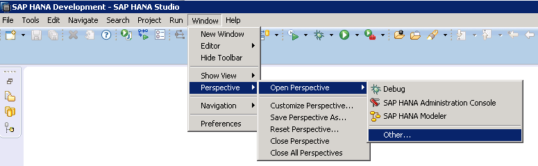 SAP HANA STUDIO