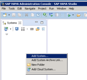 SAP HANA STUDIO