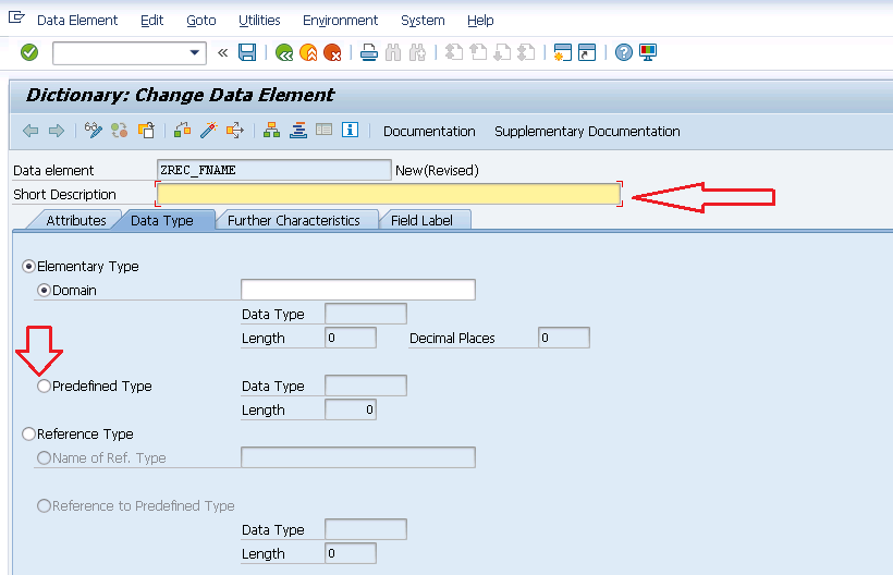 DATA ELEMENT SAP ABAP