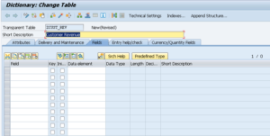 CREATE TABLE SAP BI ABAP SAP ABAP SAP BW ABAP