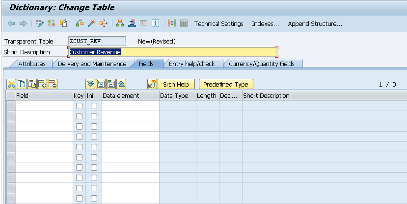 CREATE TABLE SAP BI ABAP SAP ABAP SAP BW ABAP CREATE TABLES