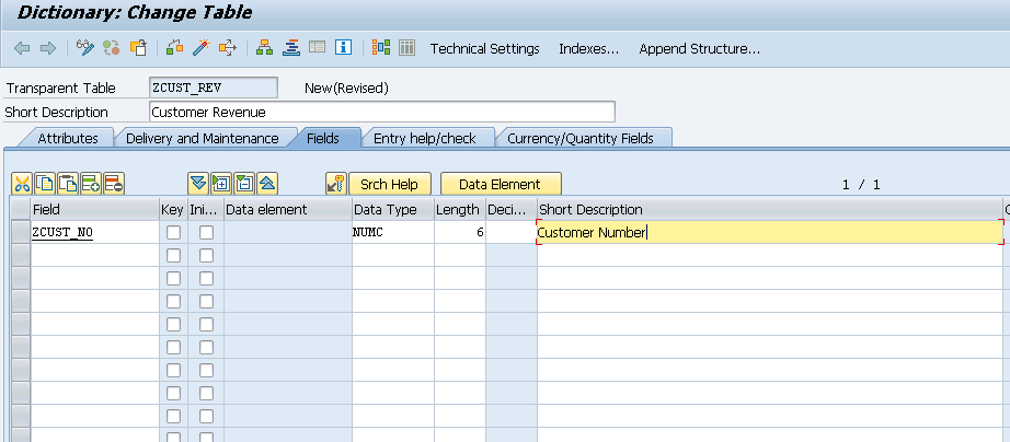 CREATE TABLE SAP BI ABAP SAP ABAP SAP BW ABAP