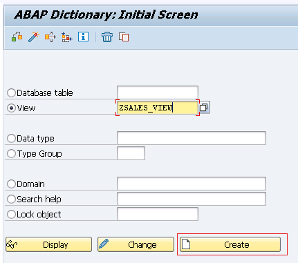 SAP ABAP-visning Opret SAP ABAP-visning Opret visning SAP ABAP