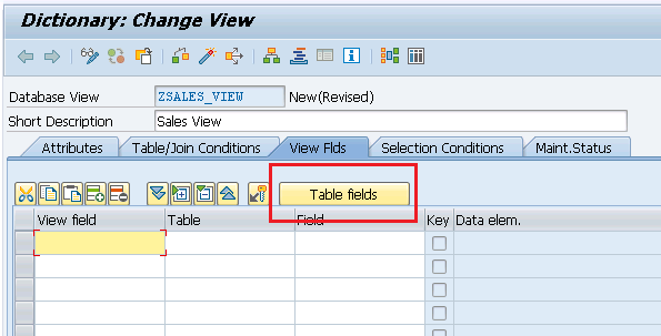 SAP ABAP VIEW skapa SAP ABAP VIEW skapa visa SAP ABAP