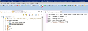 SAP HANA HDB TABLE DATA LOAD FLAT FILE CSV LOAD HDBTI