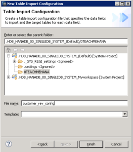 SAP HANA HDB TABLE DATA LOAD FLAT FILE CSV LOAD HDBTI