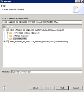 SAP HANA HDB TABLE DATA LOAD FLAT FILE CSV LOAD HDBTI