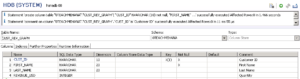 SAP HANA TABLE SCHEMA