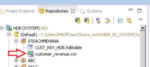 SAP HANA HDB TABLE DATA LOAD FLAT FILE CSV LOAD HDBTI