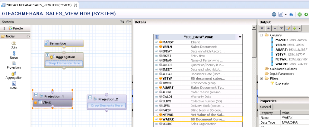 Graphical Calculation View In Sap Hana Beginners Guide