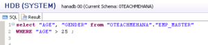 SQL SELECT Statement with WHERE