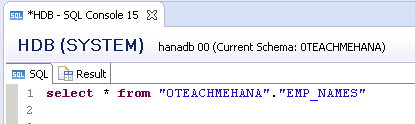 SAP HANA SQL SCRIPT STRING FUNCTIONS PIPE OPERATOR ALIAS