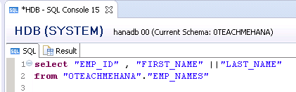 HANA SQL SELECT Statement Part 4