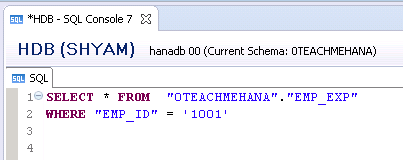 HANA SQL SELECT Statement Part 8