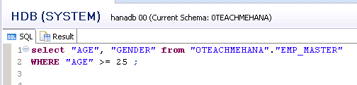 SAP HANA SQL SCRIPT SQL WHERE NOT LIKE CONDITION