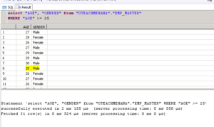 SQL SELECT Statement with WHERE