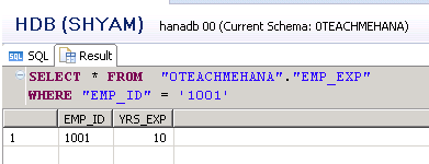 HANA SQL SELECT Statement Part 8