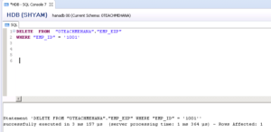 HANA SQL SELECT Statement Part 7