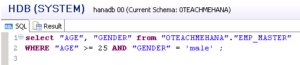 SQL SELECT Statement with WHERE