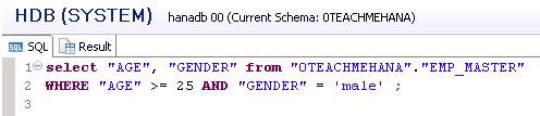 SAP HANA SQL SCRIPT SQL WHERE NOT LIKE CONDITION