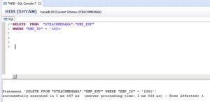 HANA SQL SELECT Statement Part 7