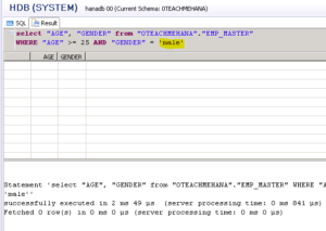 SQL SELECT Statement with WHERE