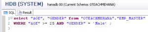 SQL SELECT Statement with WHERE