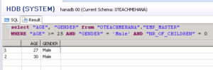 SQL SELECT Statement with WHERE