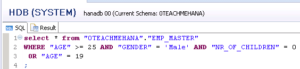 SQL SELECT Statement with WHERE