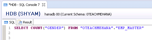 SAP HANA SQL SCRIPT UPDATE DELETE DROP COUNT