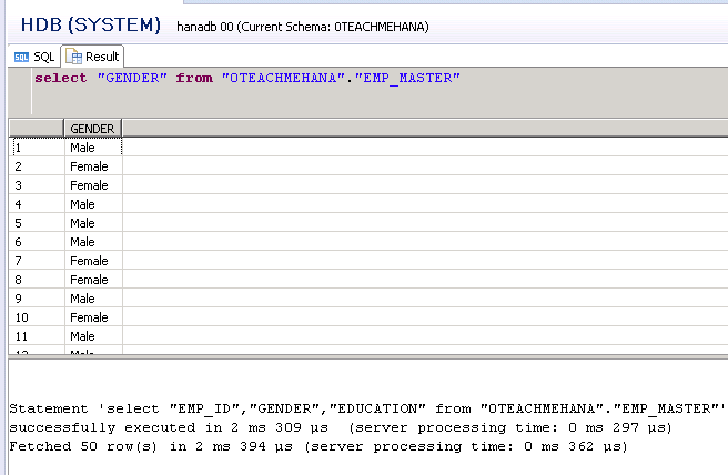 SAP HANA SQL SCRIPT TUTORIAL GUIDE SELECT DISTINCT TOP KEYWORD