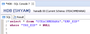 HANA SQL SELECT Statement Part 7