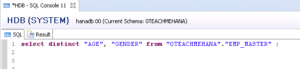 SQL Basics part1- SELECT DISTINCT