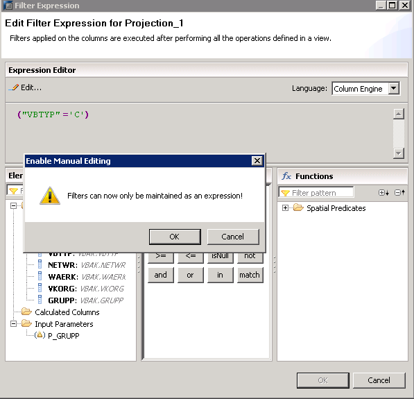 SAP HANA INPUT PARAMETERS IN GRAPHICAL VIEWS CALCULATION VIEWS