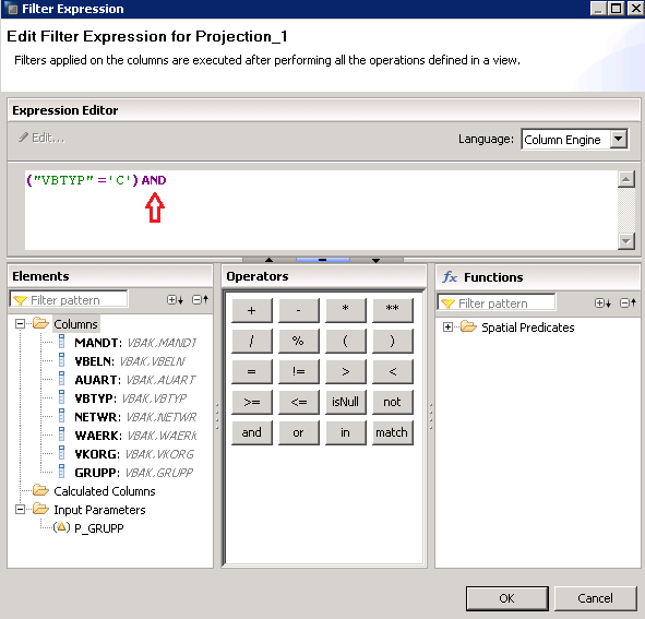 SAP HANA INPUT PARAMETERS IN GRAPHICAL VIEWS CALCULATION VIEWS