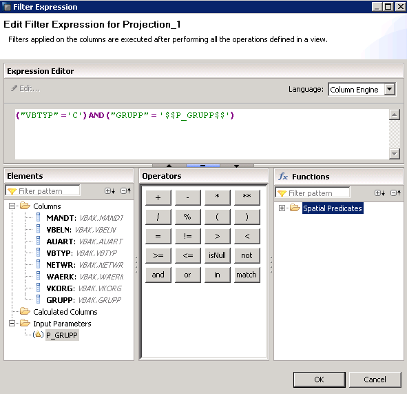 SAP HANA INPUT PARAMETERS IN GRAPHICAL VIEWS CALCULATION VIEWS