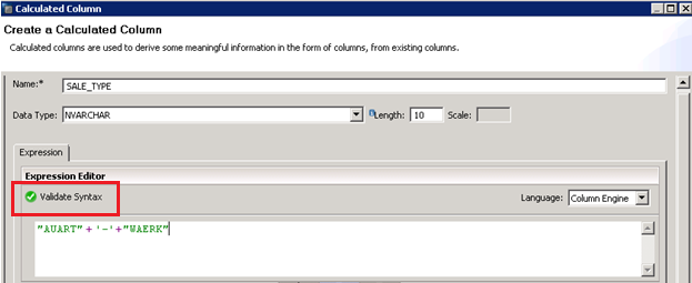 SAP HANA CALCULATED COLUMN CALCULATION VIEW GRAPHICAL VIEW