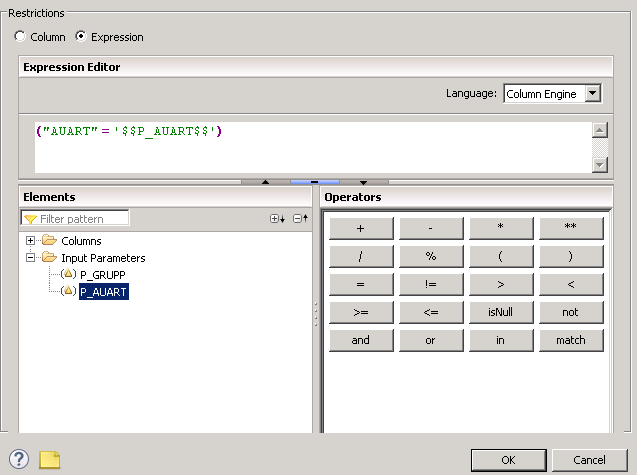 SAP HANA RESTRICTED COLUMN CALCULATION VIEW