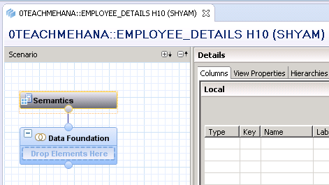 SAP HANA Attribute view