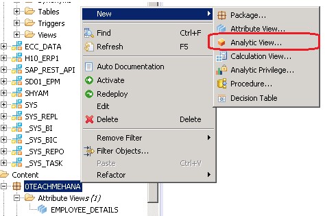 SAP HANA Analytic view SAP HANA Tutorial