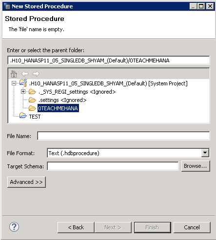 Sap hana Hdb stored procedure procedures Part 1