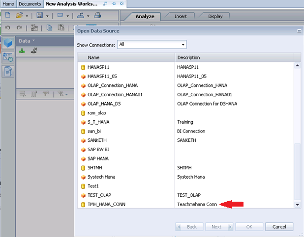 Business Objects Analysis For Olap Reporting Sap Hana Tutorial