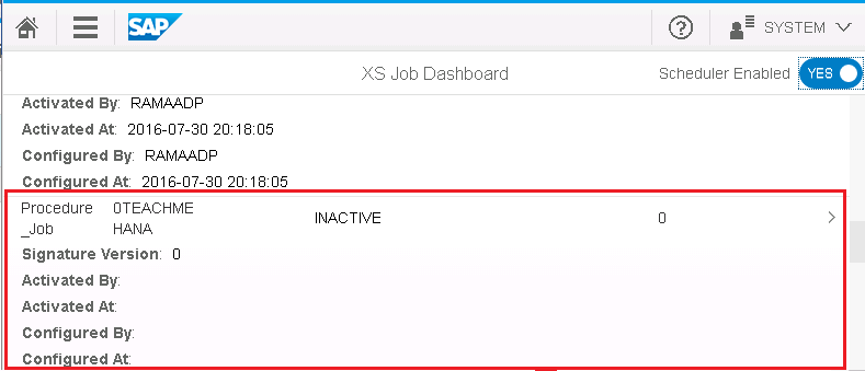 Scheduling SAP HANA XS JOB Tutorial