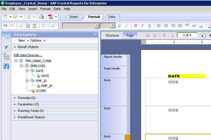 Crystal reports